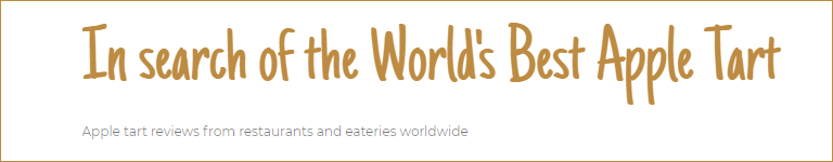 The world's best appletart